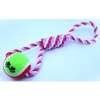 Hračka lanová s tenisákom 28 x 2 cm